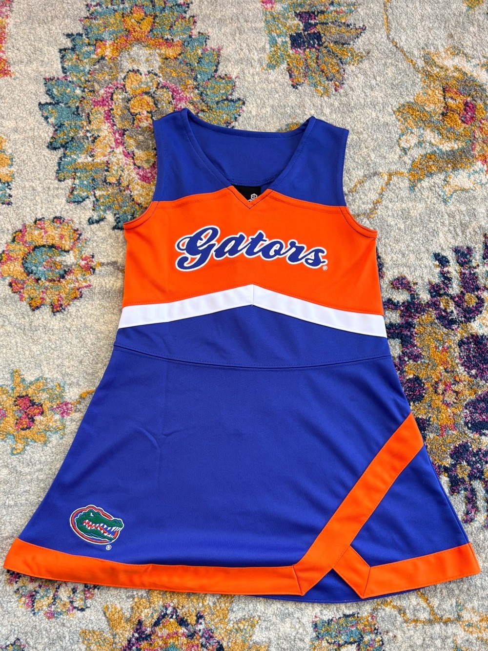 Florida Gators Cheer Dress - Girls size 5/6 Blue & Orange costume outfit